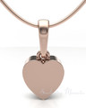 Rose Gold Plated Simple Heart Forever Sealed Cremation Jewelry