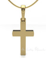 Gold Plated Cross Forever Sealed Memorial Jewelry