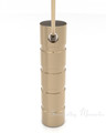 Solid 14k Gold Plated Carved Cylinder Forever Sealed Memorial Jewelry