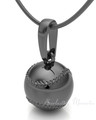 Black Baseball Forever Sealed Memorial Jewelry