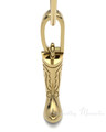 Gold Plated Cowboy Boot Forever Sealed Memorial Jewelry
