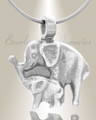 Forever Collection Silver Elephant Duo Locket Necklace
