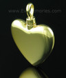 Gold Vermeil Large Heart Jewelry Urn