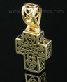 Gold Vermeil Filigree Cross Urn Necklace
