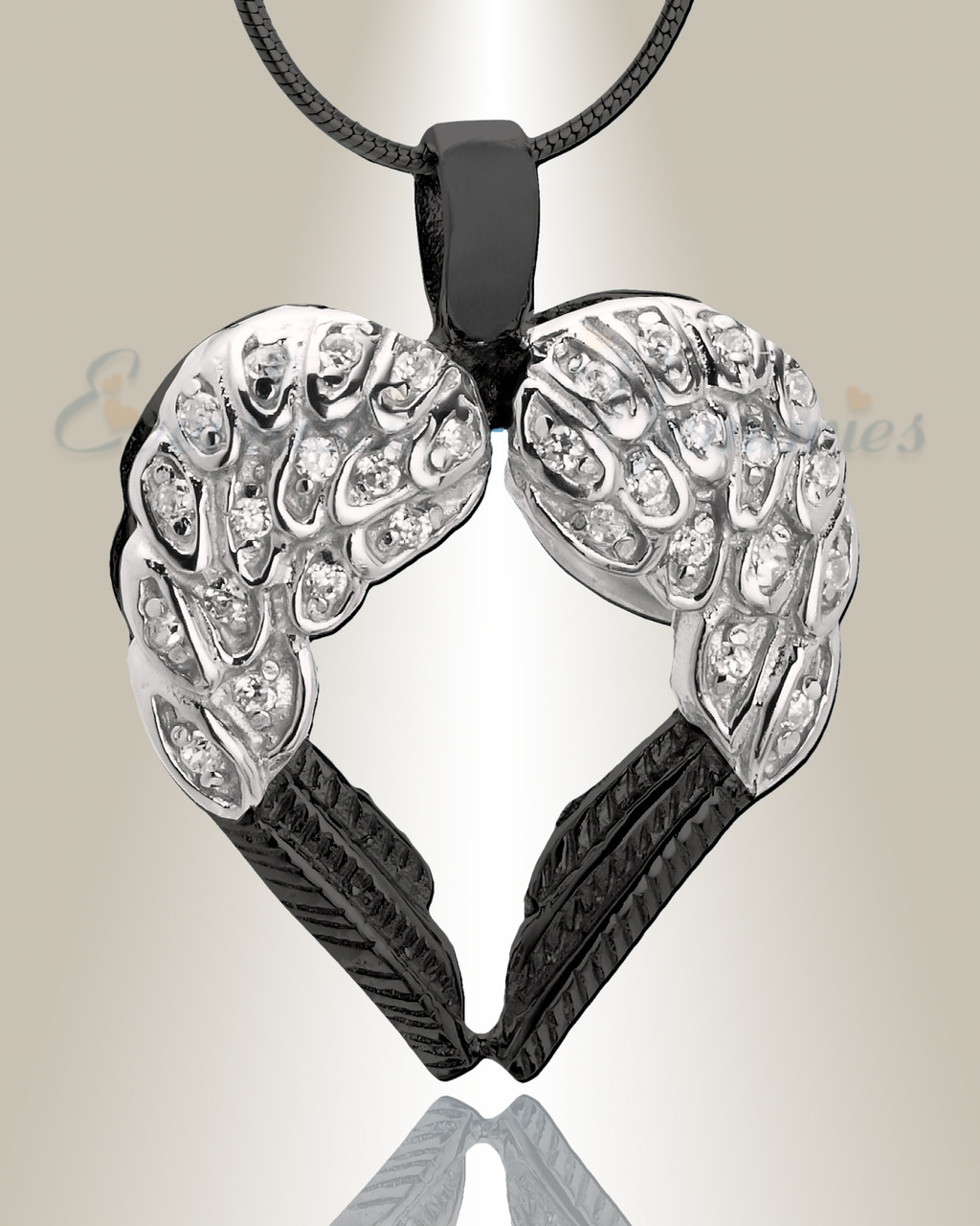 Double Wings of Hope Memorial Jewelry