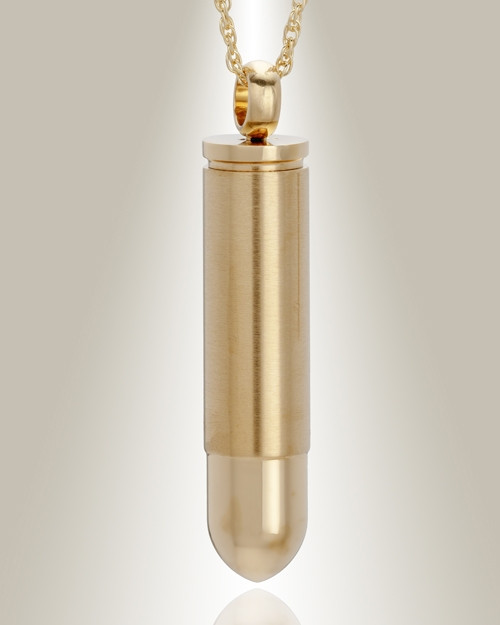 gold plated 357 magnum bullet and bullet memorial jewelry for