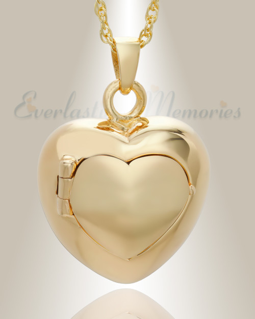 Crystal Heart Urn Necklace - Memorial Glass & Jewelry