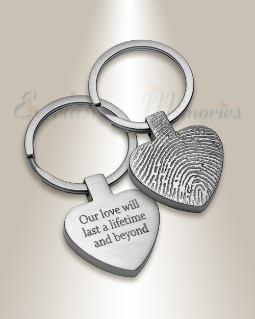 Buy Personalized Stainless Steel Keychain: I Love You To The Moon And Back, Celestial Valentine's Gift Online In India - Foto 4
