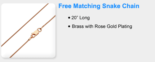 free rose gold cremation jewelry chain