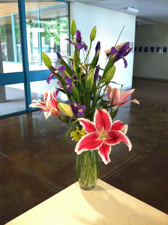 Lily and iris bouquet