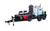51T Series Trailer Jetter 1840 Dual Burner Hot Jetter - 76 HP EFI, 18 GPM, 4000 PSI, 330 Gallon