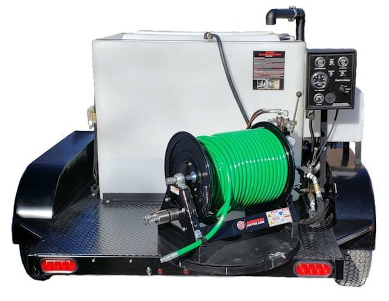 51TD Diesel Trailer Jetter 1840, 18 GPM, 4000 PSI, 330 Gallon