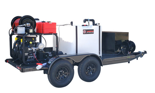 51T Series Trailer Jetter 1450 - 76 HP EFI, 14 GPM, 5000 PSI, 330 Gallon