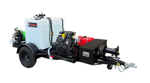 583 Series Trailer Jetter 2040 TRU - 76 HP EFI ,  20 GPM 4000 PSI, 300 Gallon, 300'