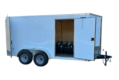 61CT Series Tandem Axle Cargo Trailer Jetter 1238 TRU - 38 HP, EFI 12 GPM, 3800 PSI, 300 Gallon 300'