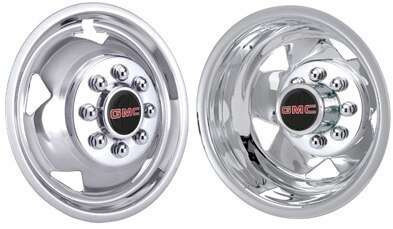 2011–2025 GM Licensed GMC Polished Stainless Steel Wheel Simulators 17"