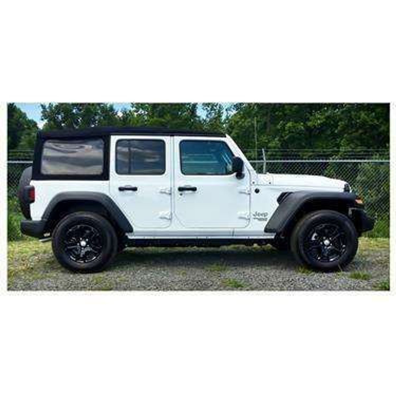 JEEP★UNISEX_Neon Printed Half Sleeves_2色 Jeep Wrangler JL Black Wheel Skin / Hubcap / Wheel Cover 17