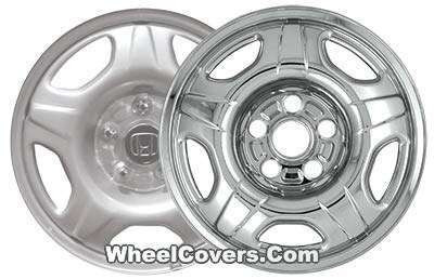 * IN STOCK READY TO SHIP * Honda CRV CR-V Chrome Wheel Skin / Hubcap / Wheel Cover 15" 63844 2002 2003 2004 SINGLE PIECE
