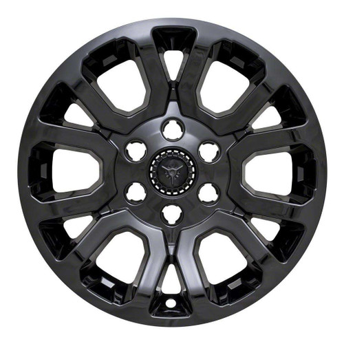 GMC Sierra 1500 Black Wheel Skins Hubcaps Wheel Covers 18" 2014 2015 2016 2017 2018 SET OF 4