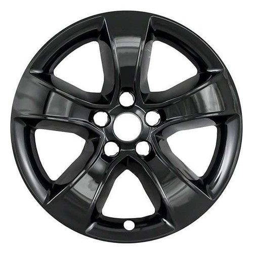 Dodge Charger GLOSS Black Wheel Skin / Hubcap / Wheel Cover 17" GLOSS BLACK 2405 2011 2012 2013 2014 SINGLE
