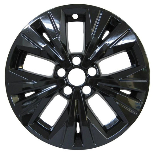 4 fits Nissan Rogue SV 2021-2023 Black 18" Wheel Skins Hub Caps Alloy Rim Covers
