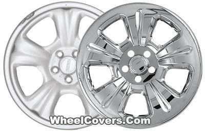 Subaru Forester Chrome Wheel Skins / Hubcaps / Wheel Covers 16" 68727 2003 2004 2005 2006 2007 SET OF 4
