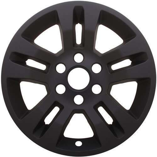 Chevrolet GMC Suburban Tahoe Silverado Matte Black Wheel Skins Hubcaps Wheel Covers 18" 5646 2014 2015 2016 2017 8950P SET OF 4