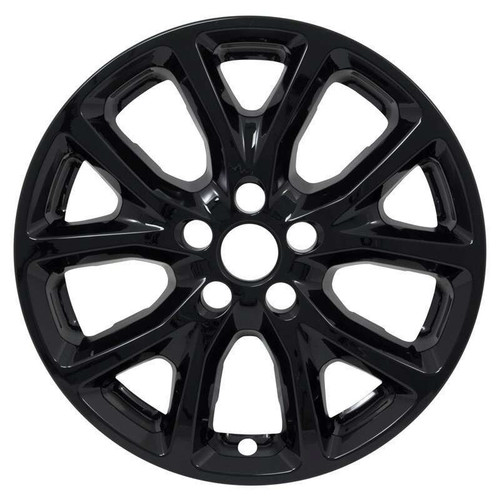 Jeep Cherokee / Grand Cherokee Black Wheel Skins / Hubcaps / Wheel Covers 17" 7913P Black 9130 2014 2015 2016 2017 2018 SET OF 4