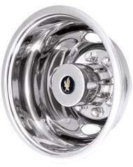** IN STOCK READY TO SHIP ** GMC 16" Stainless Steel Dual Wheel Simulator / Wheel Liner SINGLE REAR (Snap On)