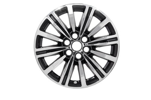  8017-CGB Cadillac XT5 Chrome / Black Wheel Skins (Hubcaps/Wheelcovers) 18 Inch Set 