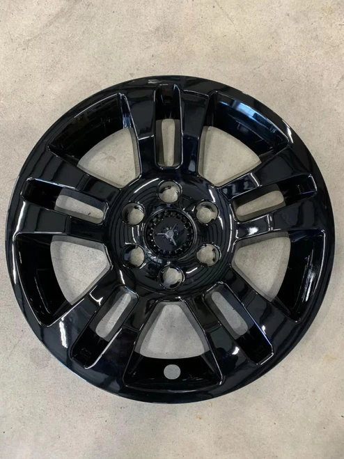 WheelCovers.Com *** IN STOCK READY TO SHIP ***Chevrolet GMC Suburban Tahoe Silverado Gloss Black Wheel Skin Hubcap Wheel Cover 18" 5646 2014 2015 2016 2017 2018 2019 2020 SINGLE IWC IMP 377 BLK 