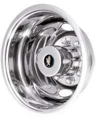 Ford 16 inch Stainless Steel Dual Wheel Simulator Pair of Rears