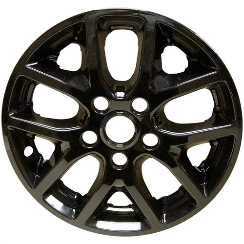 WheelCovers.Com Chrysler Pacifica Voyager 2017 - 2024 Black Wheel Skin (Hubcap/Wheelcover) 17 Inch SINGLE PIECE, black alloy wheel cover for SUV