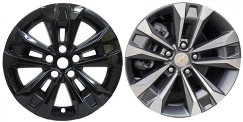 SINGLE PIECE Chevy Chevrolet Equinox 2025 2026 Black 17" Wheel Skin Hub Cap Rim Cover 7025 GB 
