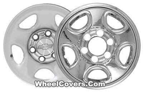 WheelCovers.Com Chevrolet Astro Silverado Tahoe GMC Sierra Chrome Wheel Skins / Hubcaps / Wheel Covers 16" 5128 1999 2000 2001 2002 2003 2004 2005 2006 2007 2008  SET OF 4 