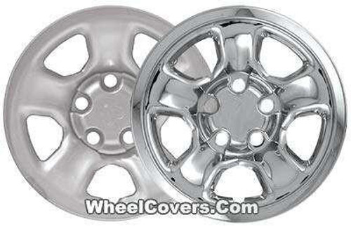 WheelCovers.Com DISCONTINUED Dodge Ram Chrome Wheel Skins / Hubcaps / Wheel Covers 17" 2162 2002 2003 2004 2005 2006 2007 2008 2009 2010 2011 2012 SET OF 4 