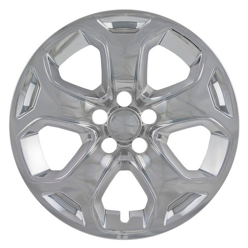 WheelCovers.Com Ford Edge Chrome Wheel Skins / Hubcaps / Wheel Covers 18" 3848 2011-2014, set of 4, shiny chrome finish, designed for Ford Edge models from 2011 to 2014.