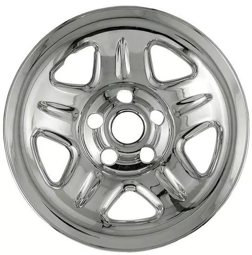 WheelCovers.Com SINGLE PIECE Jeep Cherokee Wrangler Chrome Wheel Skin / Hubcap / Wheel Cover 15" 9012 1993 1994 1995 1996 1997 1998 1999 2000 2001 IMP 05X 