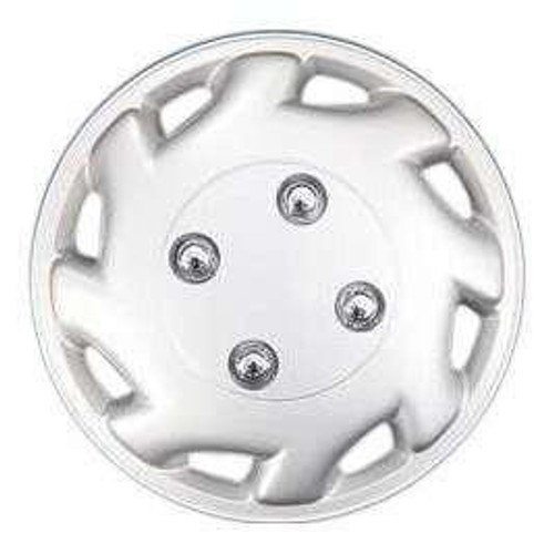 WheelCovers.Com 12" New Aftermarket Custom Hubcaps / Wheel Covers Set of 4 Silver 