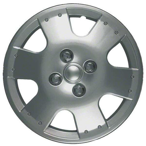 WheelCovers.Com 14" New Aftermarket Custom Hubcaps / Wheel Covers Set of 4 193 Series 14" Silver 193-S-14 