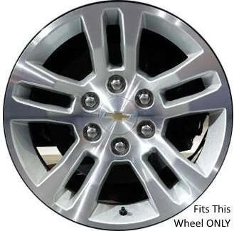 WheelCovers.Com Chevrolet GMC Suburban Tahoe Silverado Matte Black Wheel Skins Hubcaps Wheel Covers 18" 5646 2014 2015 2016 2017 8950P SET OF 4 