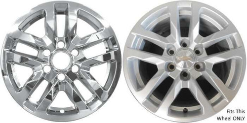 WheelCovers.Com Chevrolet GMC Sierra Silverado 1500 Chrome Wheel Skins Hubcaps Wheel Covers 18" 2019 SET OF 4 