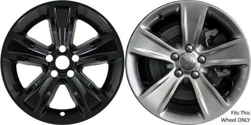 WheelCovers.Com *** IN STOCK READY TO SHIP *** Dodge Charger Challenger Black Wheel Skins / Hubcaps / Wheel Covers 18" 2521 2015 2016 2017 2018 2019 SET OF 4 