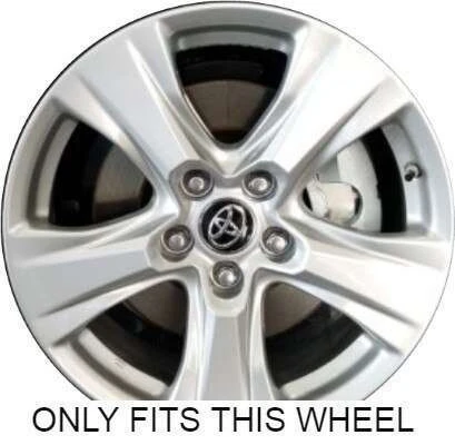 WheelCovers.Com SINGLE PIECE Toyota RAV4 RAV 4 Black Wheel Skin / Hubcap / Wheel Cover 17" IMP 434 BLK 2019 2020 2021 