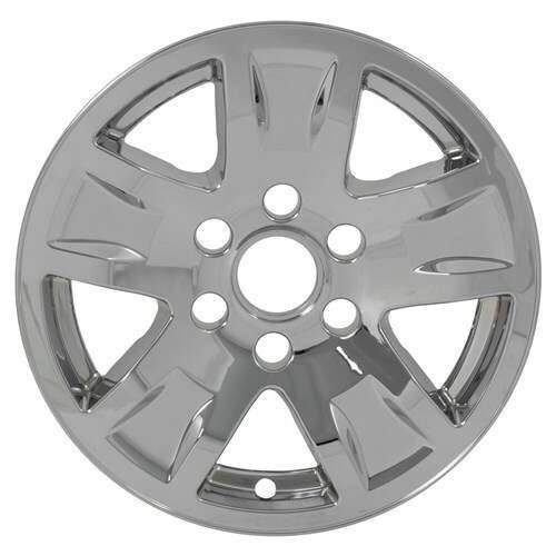 WheelCovers.Com Chevrolet GMC Sierra Silverado 1500 Chrome Wheel Skins Hubcaps Wheel Covers 17" 5657 2014 2015 2016 2017 2018 SET OF 4 