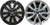 WheelCovers.Com SINGLE PIECE Nissan Rogue Black Wheel Skin / Hubcap / Wheel Cover 17" 2017 2018 2019 2020 62746 7826 P 