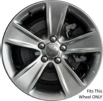 4 Black 18" Wheel Skins Hub Caps For Dodge Charger Challenger 2015-2023 Gloss Black