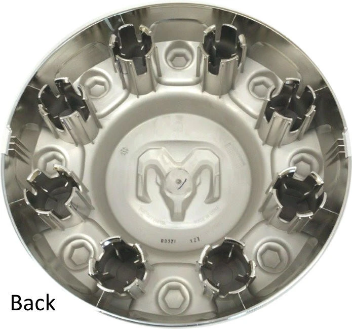 DODGE RAM 2500 / 3500 PICKUP 2019-2023 SILVER CENTER CAPS - SET 4 - 6PG02TRMAC