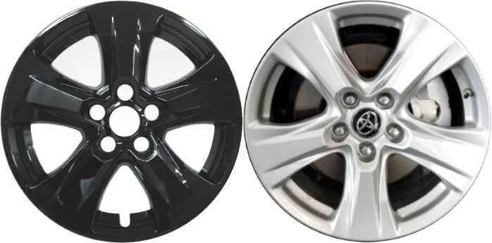 Buy SINGLE PIECE Toyota RAV4 Black Wheel Skin Hubcap 17
