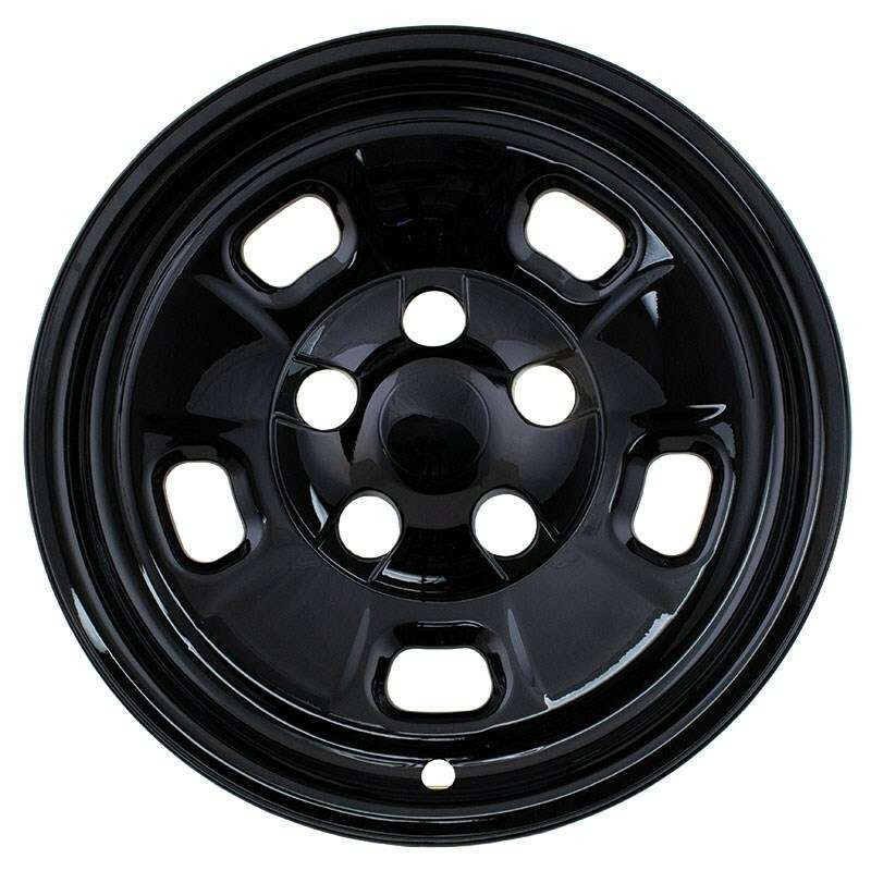 Dodge Ram Gloss Black Wheel Skins / Hubcaps / Wheel Covers 17" 2449